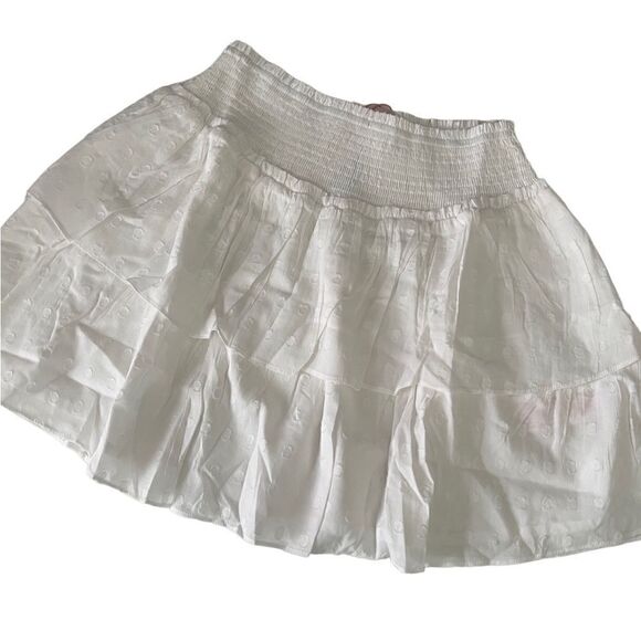 Minkpink Revolve Whitewash Crop Top & Mini Skirt Size Large NWT - Picture 2 of 16